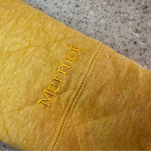 Marmot Yellow Quilted Pullover Jacket size XS - Picture 7 of 9